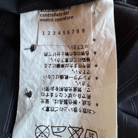 Dolce & Gabbana Mens Luxury Black Striped Long Sleeve Button-Up Shirt 100% Cotto - Picture 4 of 8